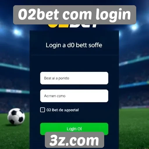 Acessando a área de login do 02bet